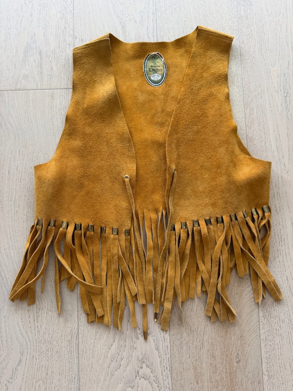 Vintage Suede Fringe Vest